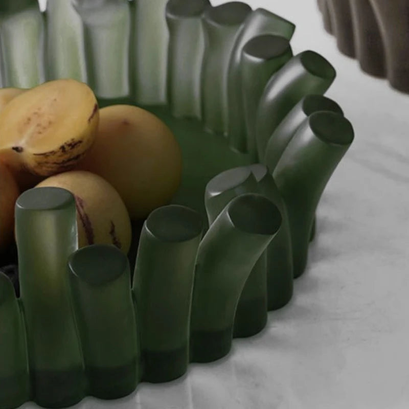 Minimalist Resin Decorative Fruit Bowl & Organizer Tray Decorative Tray Bowl Axl