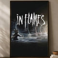 In Flames Band Poster – Self-Stick HD Waterproof Wall Art Music Wall Poster Axl White10 50X70cmNoframe