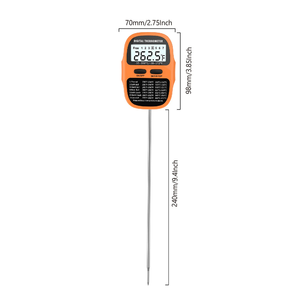 Digital Candy Thermometer – Big Screen Kitchen & BBQ Use Digital Kitchen Thermometer Axl