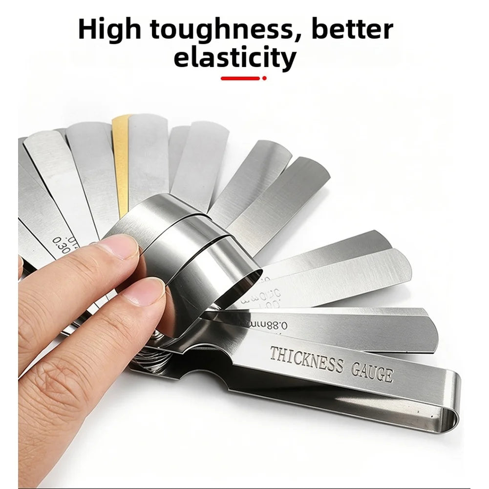 2-Pc Bent Feeler Gauge Set – Stainless Steel Valve Clearance Tool Feeler Gauge Set Axl