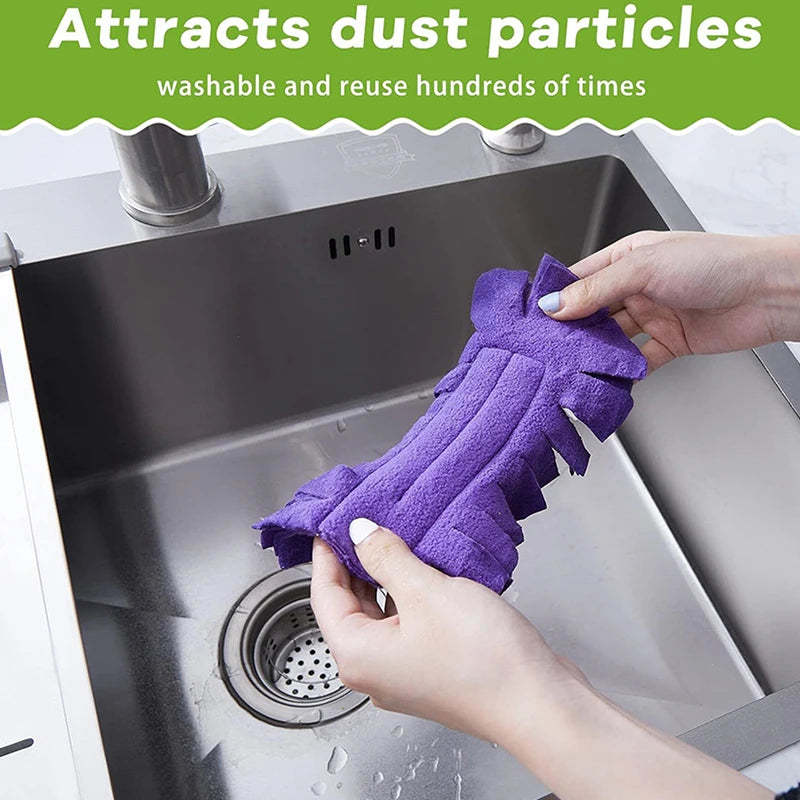 Reusable Microfiber Duster Refill Head – Dry & Wet Cleaning Duster Refill Head Axl