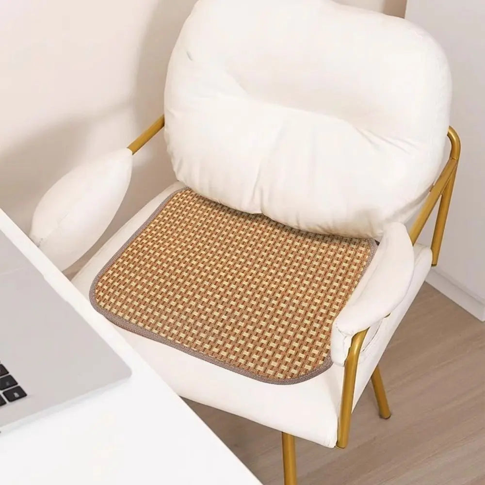 Bamboo Cooling Seat Cushion – Breathable Non-Slip Chair Mat Bamboo Seat Cushion Axl