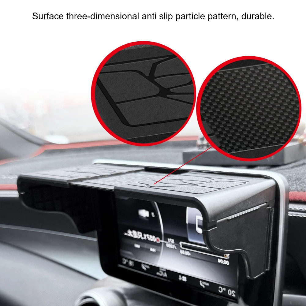 Car GPS Screen Sun Visor – Universal Anti-Glare Shield 7–12" GPS Screen Visor Axl