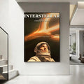 Interstellar Movie Poster – HD Waterproof Adhesive Wall Art Movie Wall Poster Axl White18 15X20cmNoframe