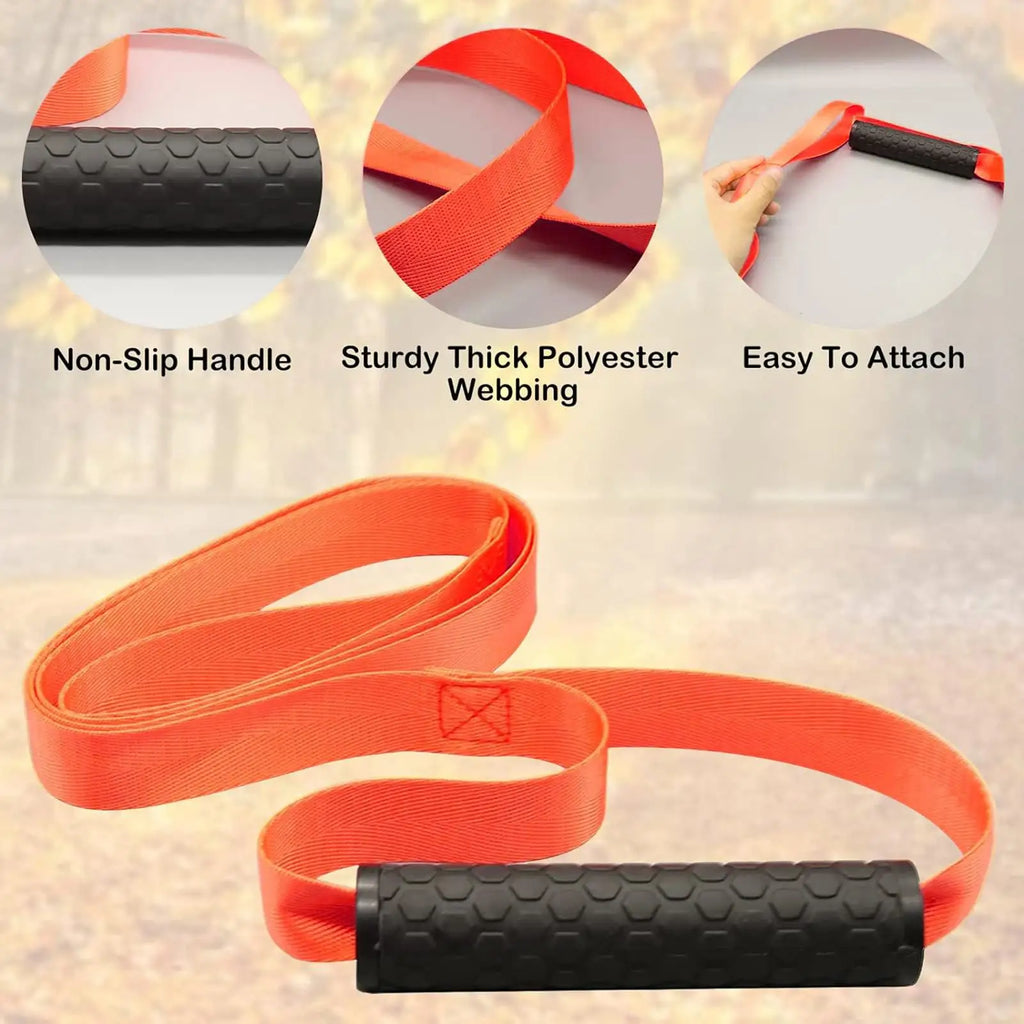 Deer Drag Harness Rope with Handle – 150cm Nylon Puller Deer Drag Rope Axl