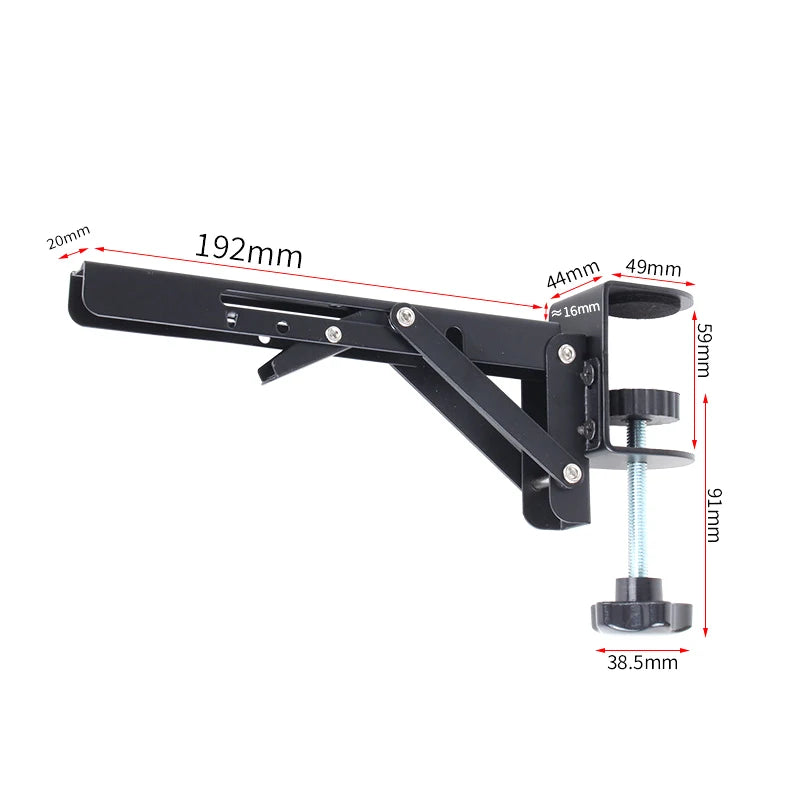 L-Shaped Foldable Desk Extension Bracket – Punch-Free Shelf Desk Extension Bracket Axl A1