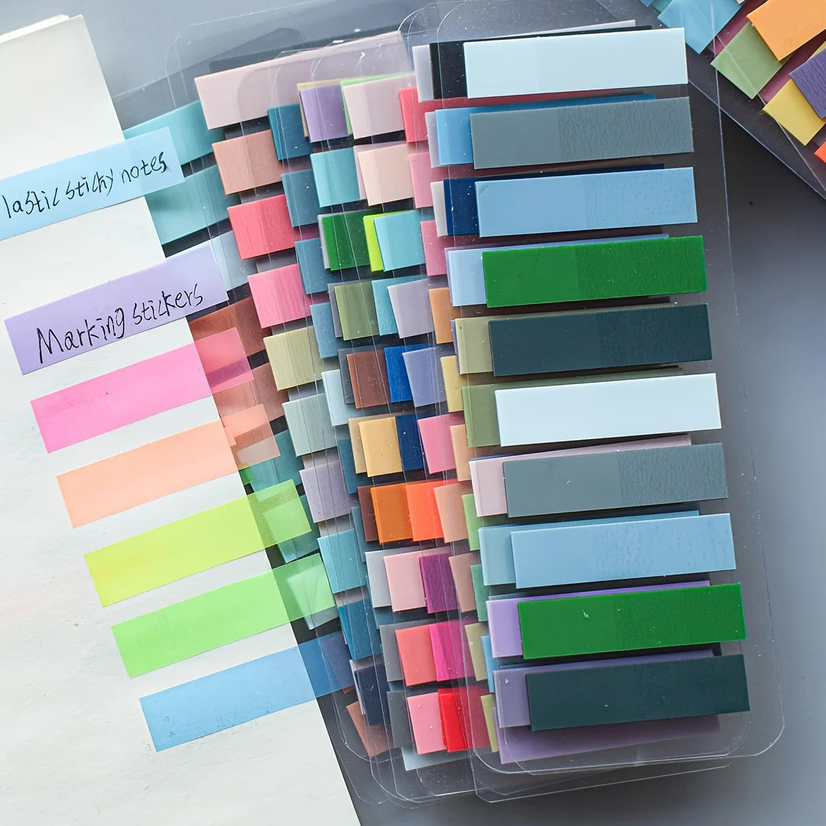 Morandi Translucent PET Index Tabs – 800 Sticky Stickers Index Tab Stickers Axl 800pcs random colors