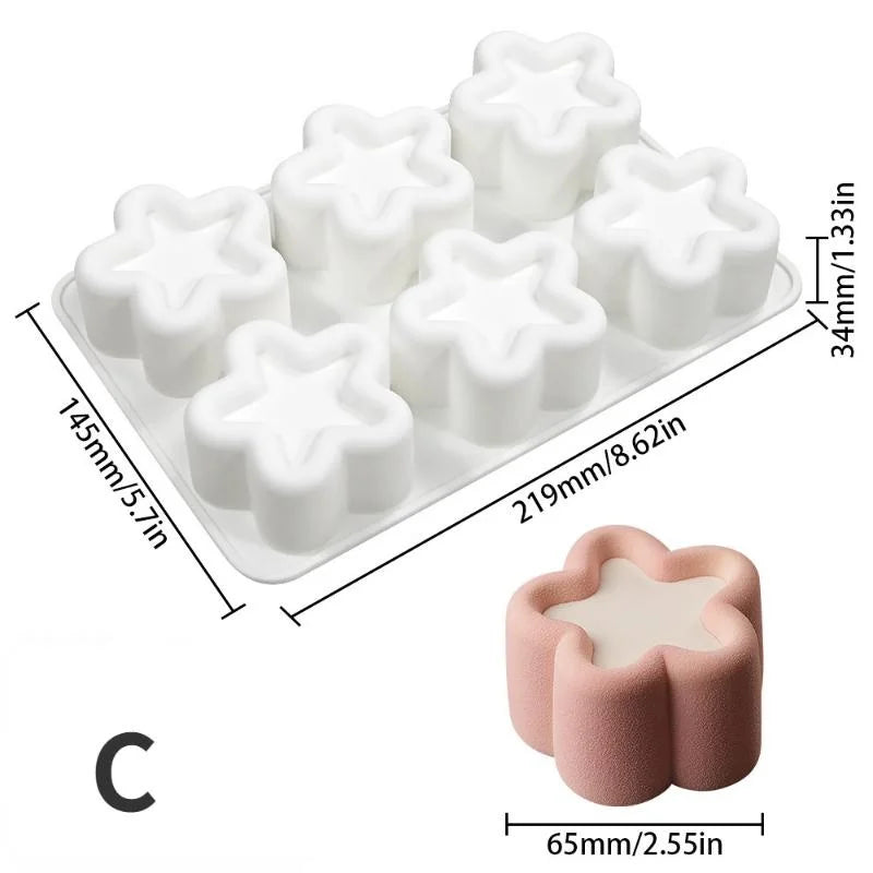 Silicone Cake Molds – Mousse, Jelly, Pudding & Candle Shapes Silicone Baking Mold Axl C