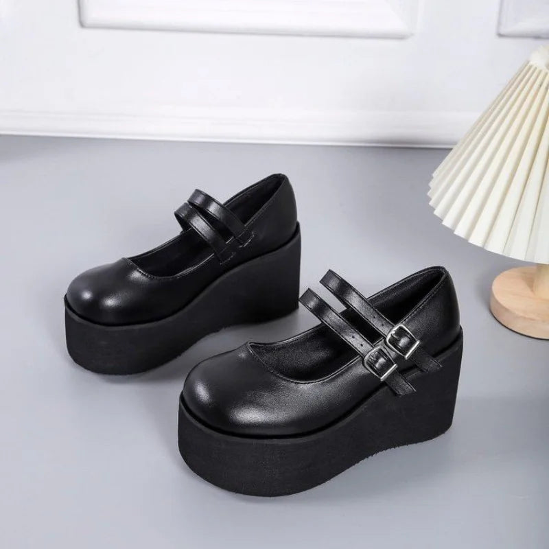 Women's Lolita Mary Jane High Heels – Gothic Sweet Pumps Lolita High Heel Pumps Axl