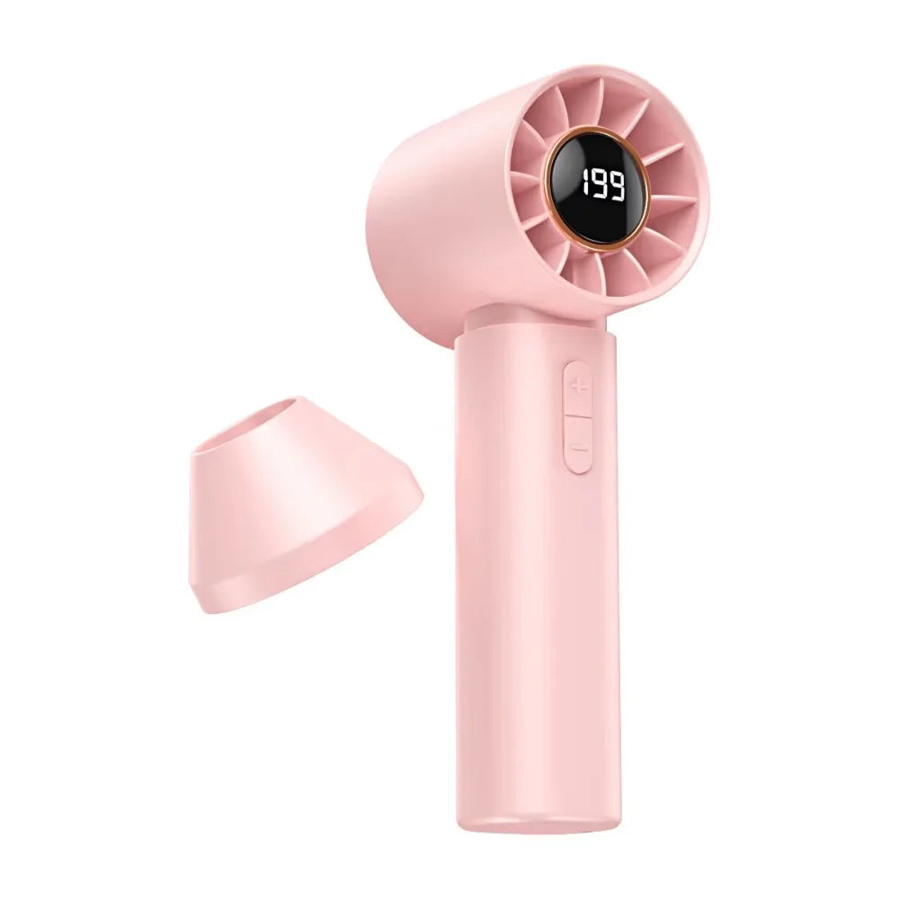 USB Rechargeable Mini Handheld Fan – Portable Personal Cooler Handheld Mini Fan Axl Pink