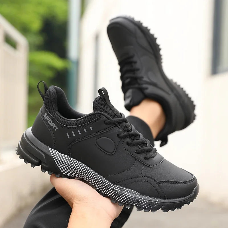 ZULIWAGN Men's Black Non-Slip Outdoor Sports Sneakers Men's Sports Sneakers Axl