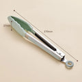 Silicone & Stainless Steel Kitchen Tongs – BBQ, Grill & Salad Kitchen Tongs Axl Light Green