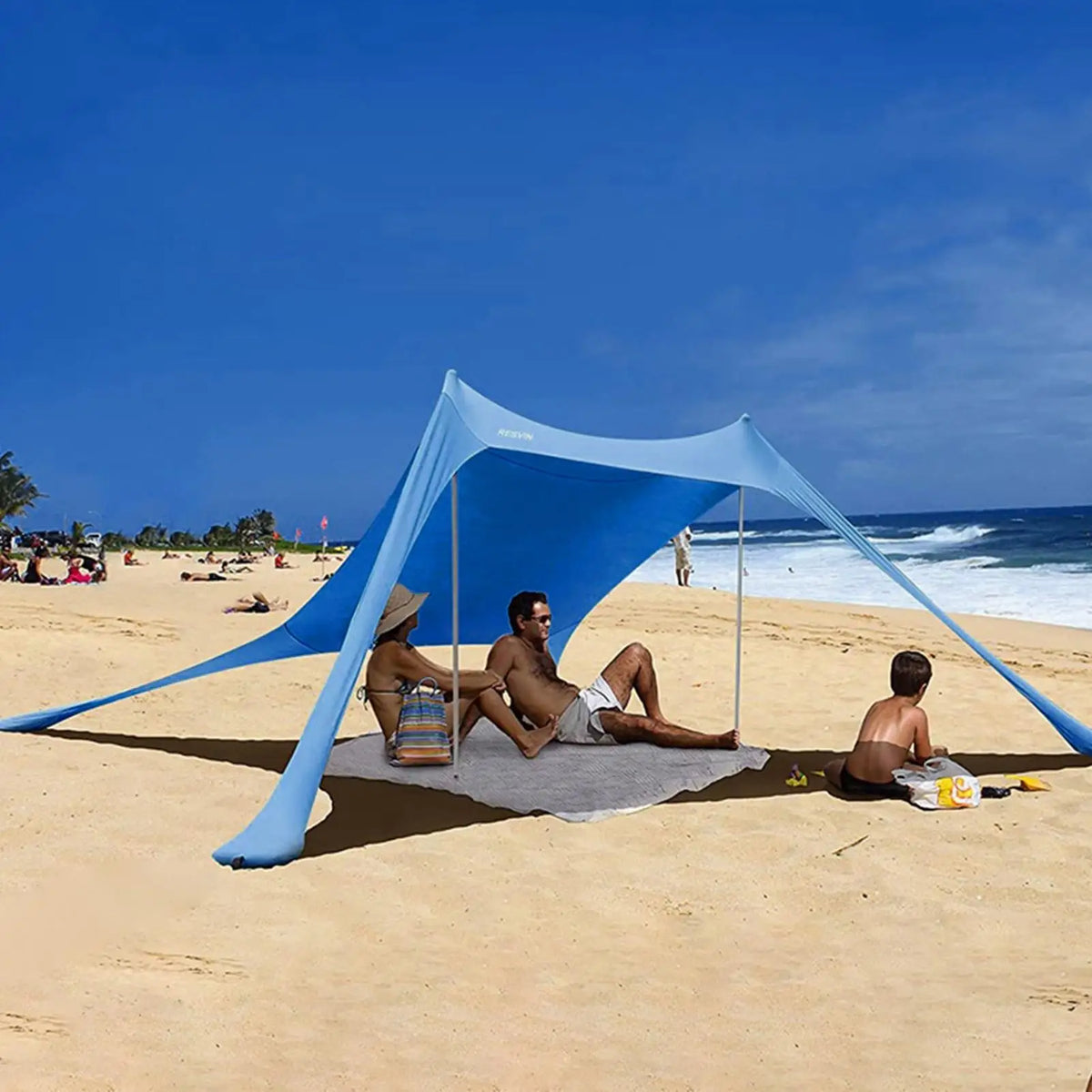 Beach Sunshade Canopy – UV Blocking Portable Sun Shelter Tent Beach Sun Shelter Axl