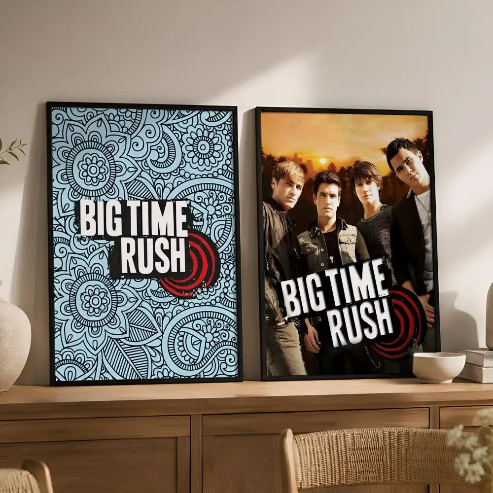 Big Time Rush Wall Poster – Peel-and-Stick HD PVC Band Art Music Band Poster Axl
