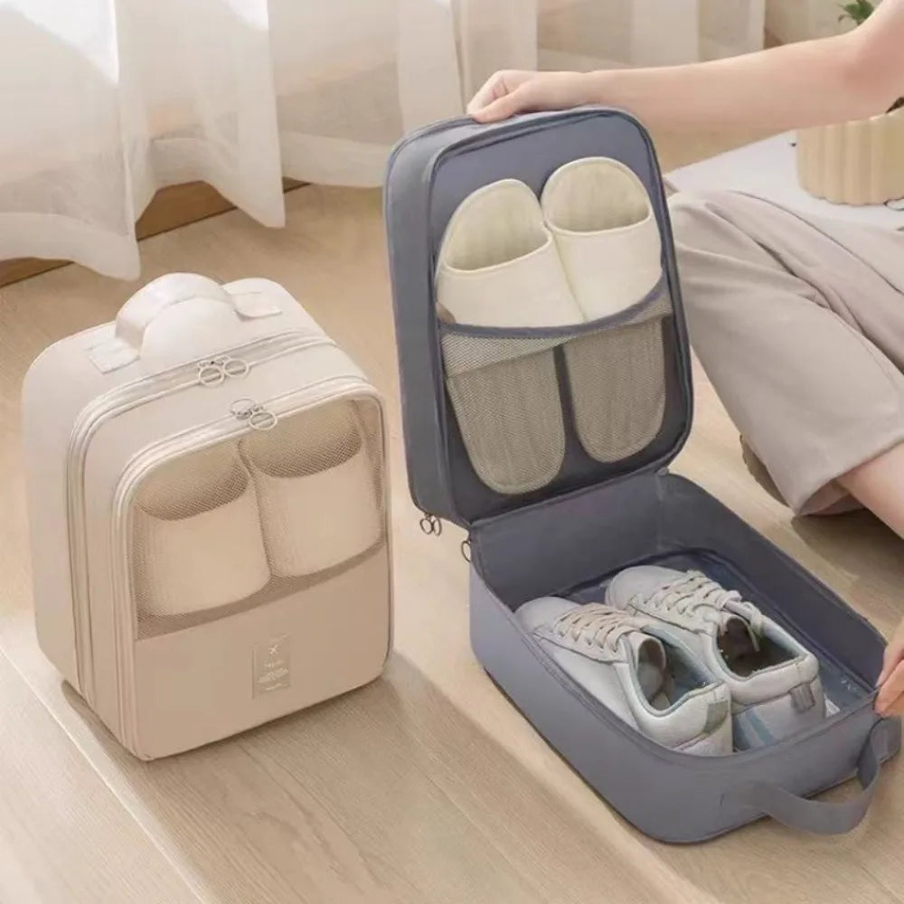 Travel Shoe Bag – 3-Pair Dustproof & Breathable Storage Travel Shoe Bag Axl