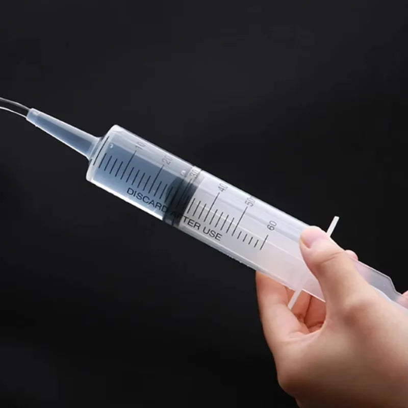 60ml Pet Liquid Feeder Syringe – Hand Push Multi-Function Rinser Pet Syringe Feeder Axl