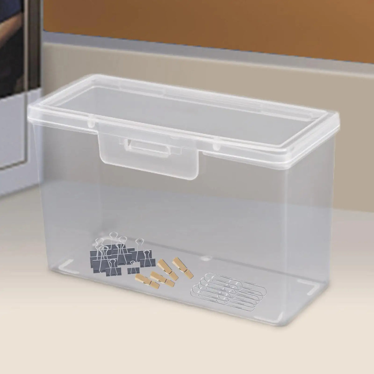Transparent Playing Card & Business Card Storage Box with Lid Card Storage Box Axl