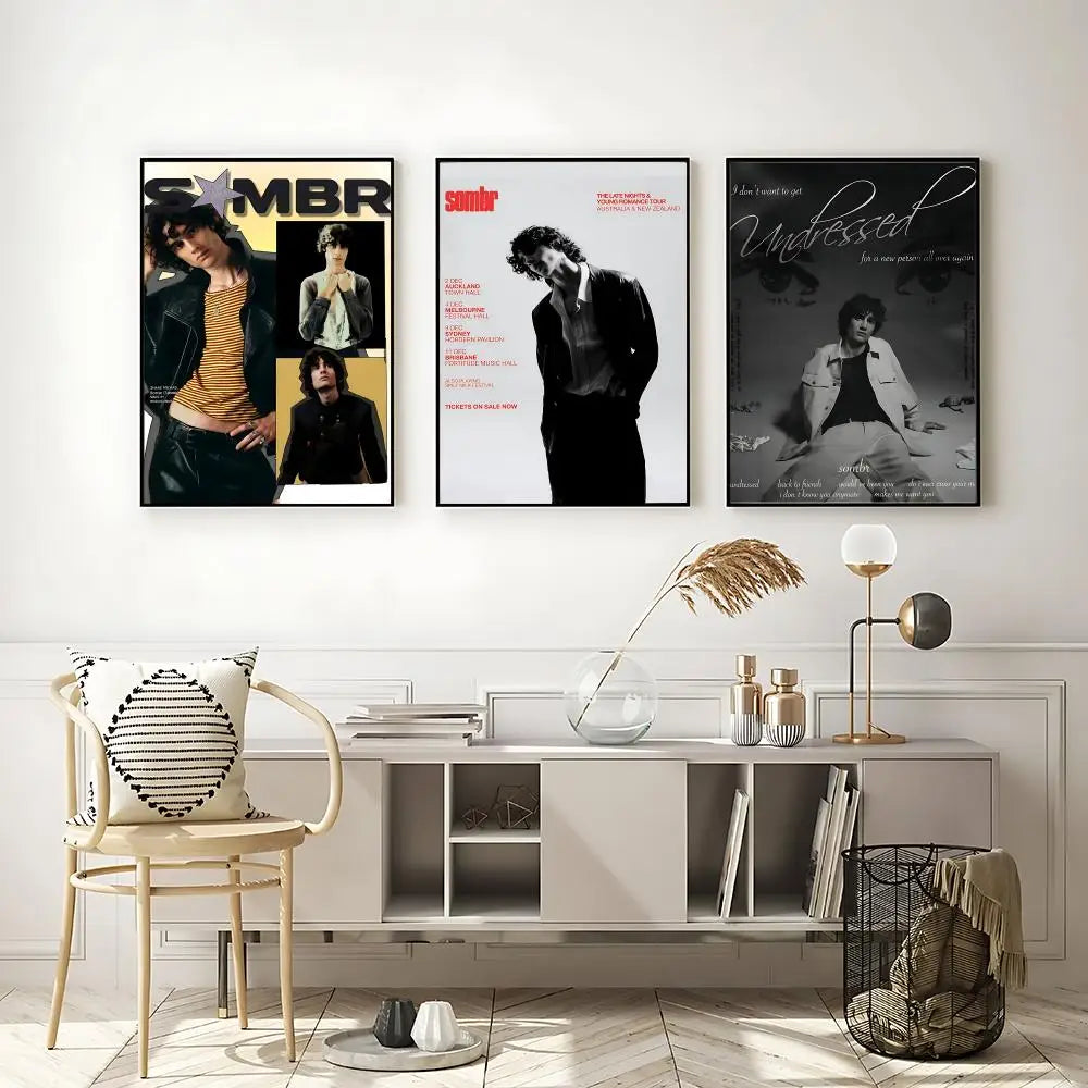 Sombr Singer HD Poster – Self-Adhesive Waterproof Wall Art Wall Art Poster Axl