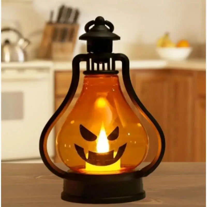 Halloween LED Pumpkin Ghost Lantern – Party Desktop Decor Halloween LED Lantern Axl
