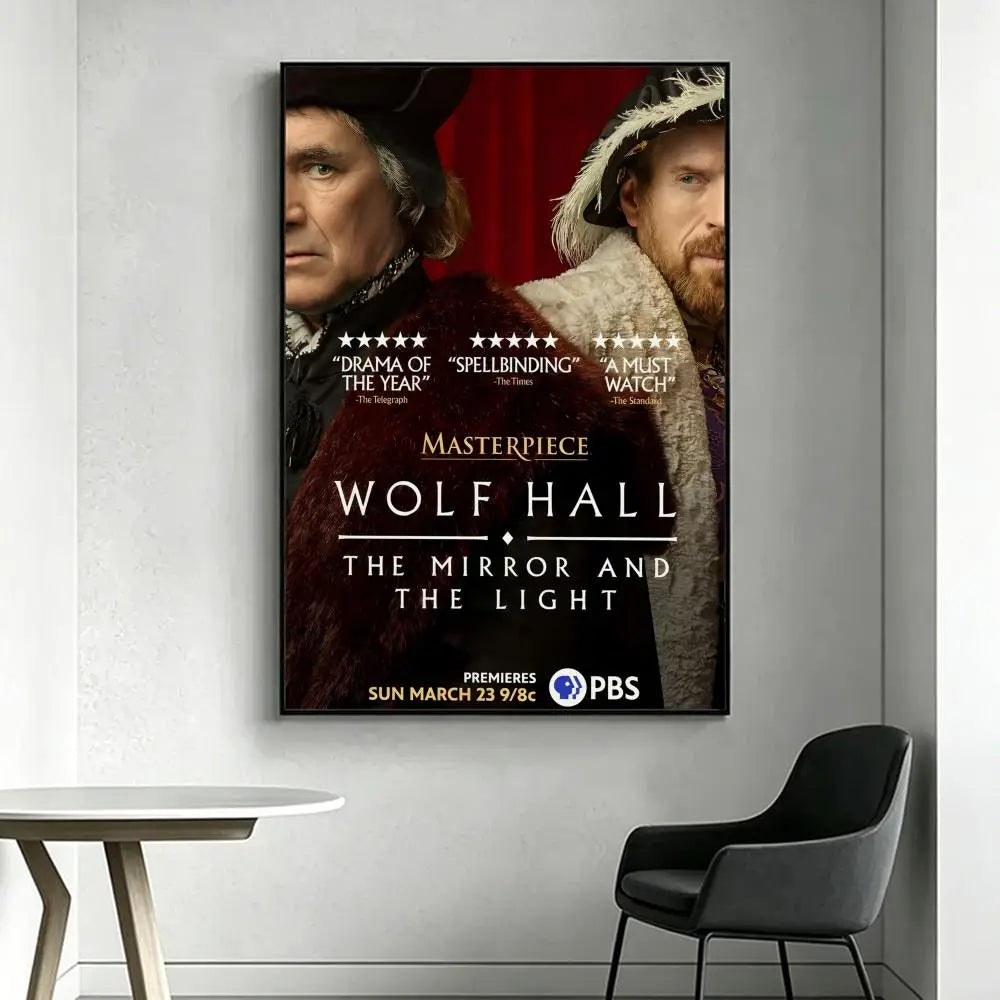 Wolf Hall TV Series HD Art Poster – Waterproof Wall Decor Wall Art Poster Axl White1 15X20cmNoframe