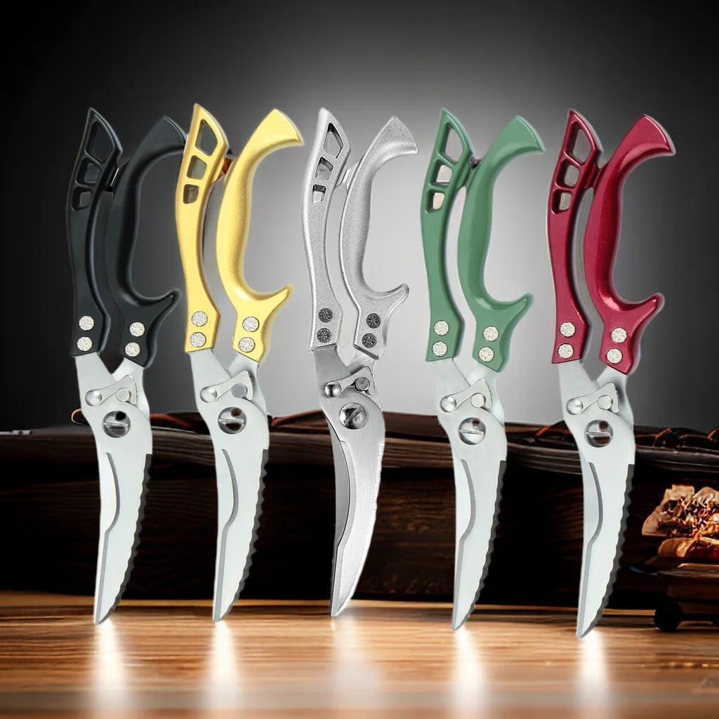 Multifunctional Stainless Steel Kitchen Scissors – Meat & Bone Kitchen Scissors Axl