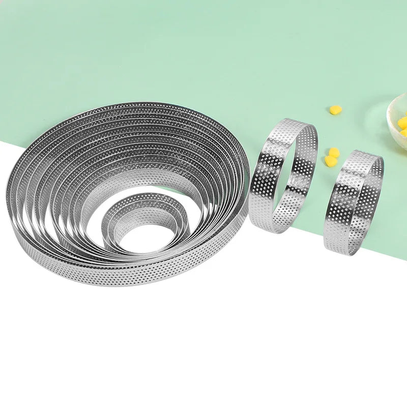 Stainless Steel Tart Ring & Mousse Cake Mold | Round Cutter Cake Mold & Cutter Axl