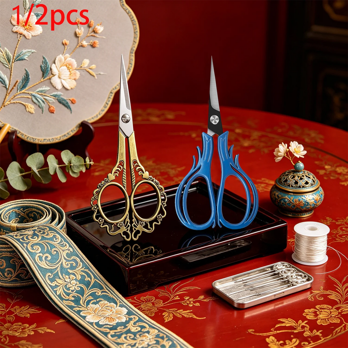 Stainless Steel Embroidery & Tailor Scissors Set – DIY Sewing Sewing Scissors Set Axl