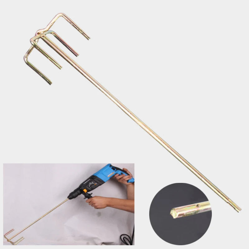 Paint Mixing Paddle Drill Attachment – Mortar & Plaster Stirrer Drill Mixing Paddle Axl