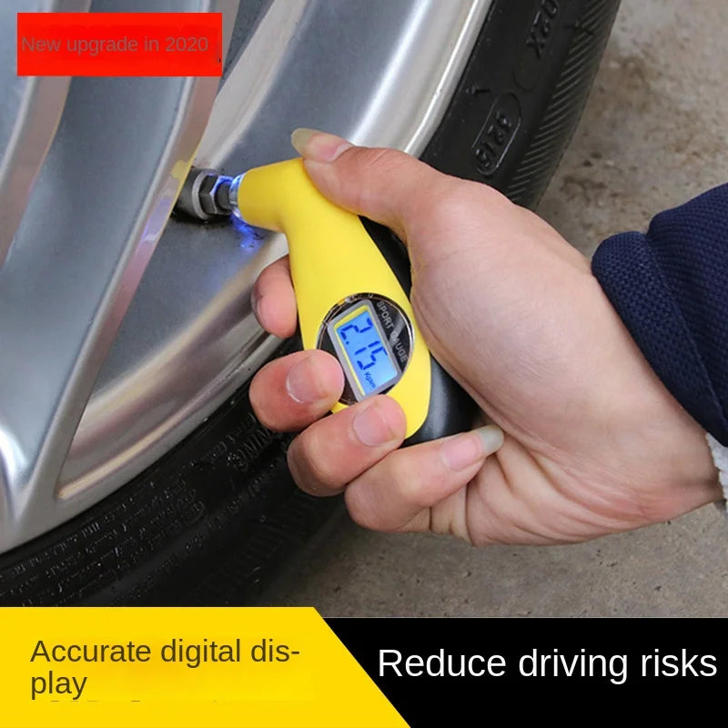 Digital LCD Tire Pressure Gauge – Handheld Car Safety Tool Tire Pressure Gauge Axl