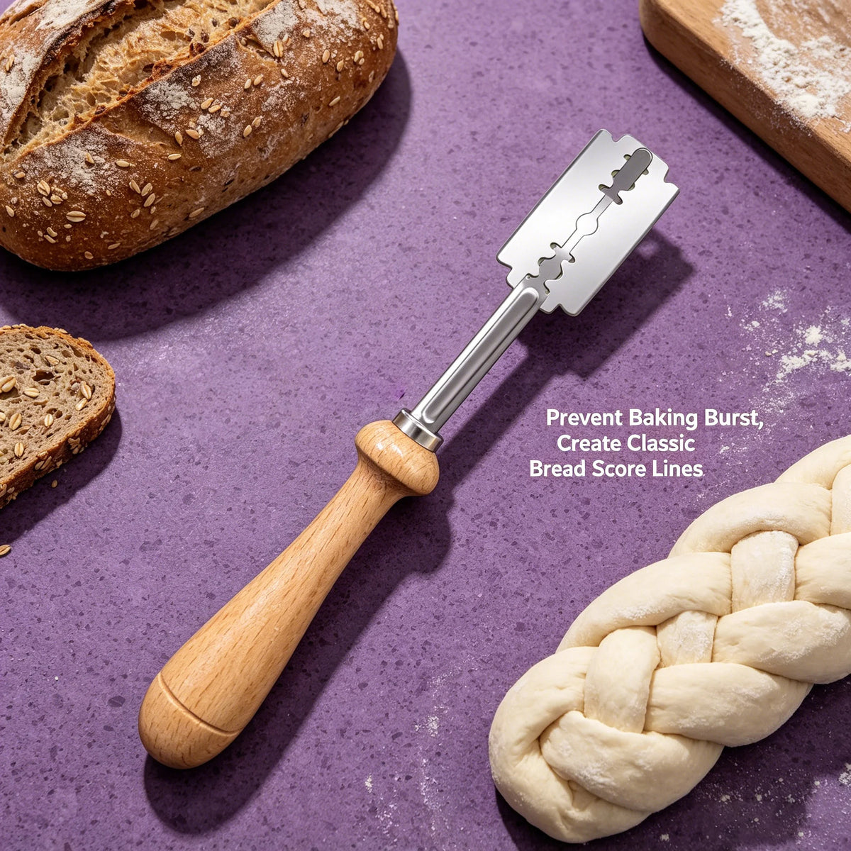 Bread Lame – Stainless Steel Dough Scoring Tool for Bakers Bread Scoring Tool Axl