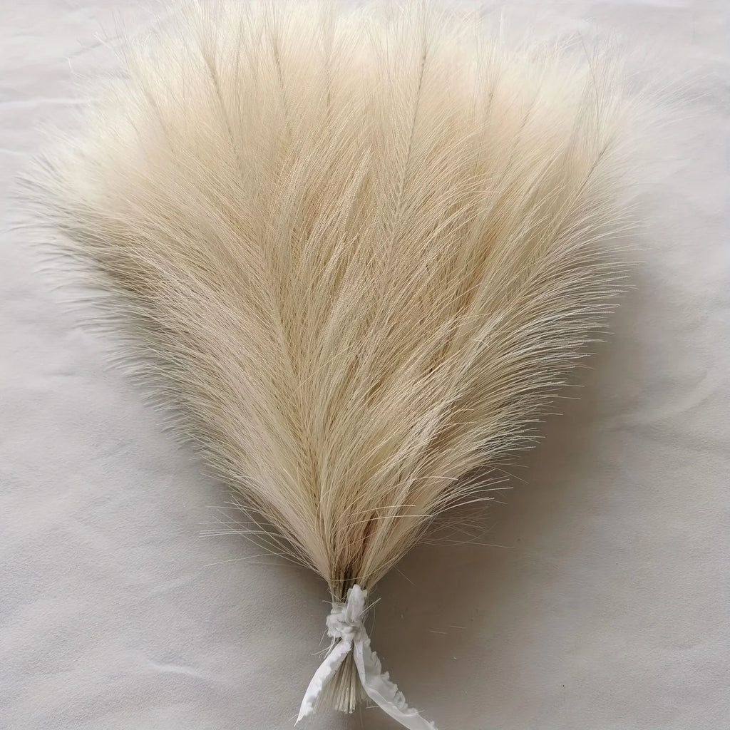 30-Pc Artificial Pampas Grass | No-Shed Boho Home Décor Artificial Flowers Axl