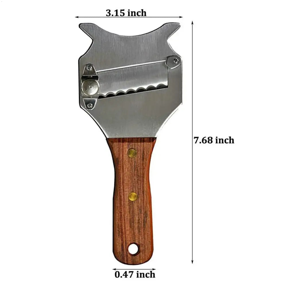 Stainless Steel Truffle Slicer & Cheese Shaver – Wooden Handle Truffle Cheese Slicer Axl 1pcs