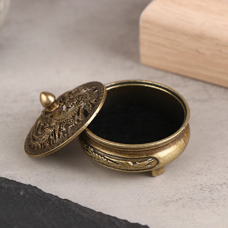 Antique Copper Alloy Incense Burner – Home & Office Decor Incense Burner Axl