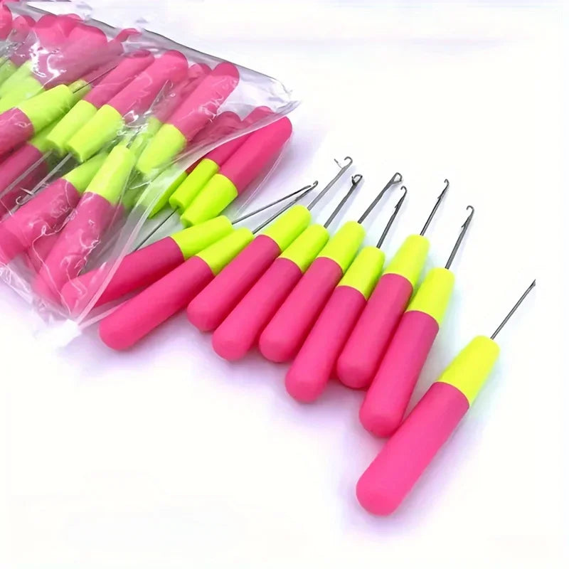 Professional Crochet Hooks – Fine Braid & Wig Making Set Hair Braiding Tools Axl