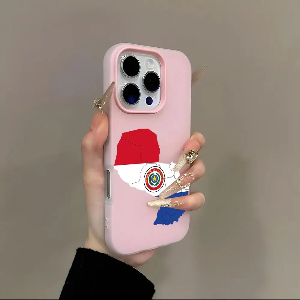 Paraguay Flag iPhone Case 2-in-1 Card Holder | iPhone 13–17 Phone Case Axl QFS2 iPhone 16