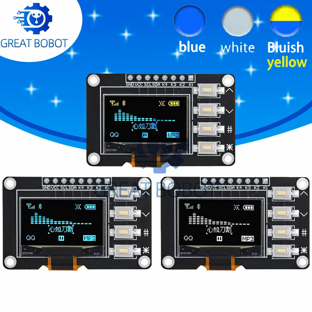 0.96" OLED Display Module 128x64 I2C SSD1315 for Arduino OLED Display Module Axl