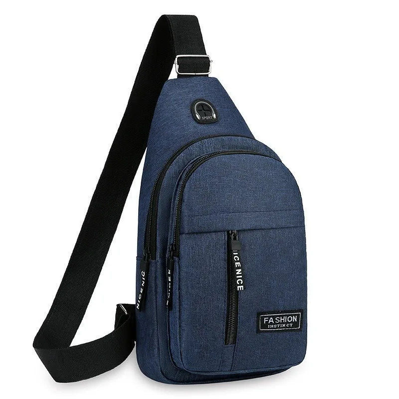 Men's Crossbody Sling Bag – Polyester Travel Chest Bag Crossbody Sling Bag Axl