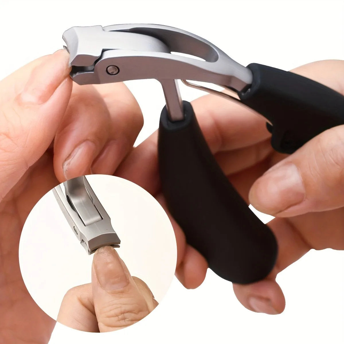 PLYS Curved Nail Clippers – Wide Opening Thick Nail Trimmer Nail Clippers Axl