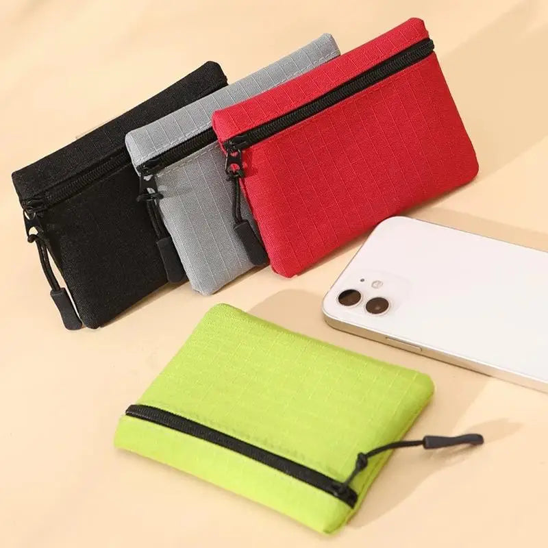 Canvas Mini Coin Purse – Zipper Pouch for Keys & Cards Mini Coin Purse Axl