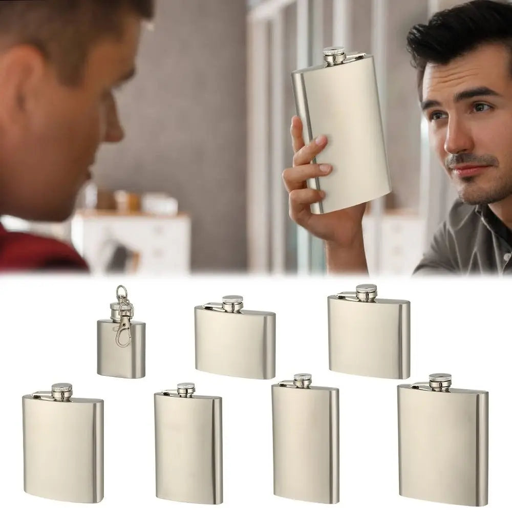 Stainless Steel Hip Flask – Leakproof Portable Whisky Flask Hip Flask Axl