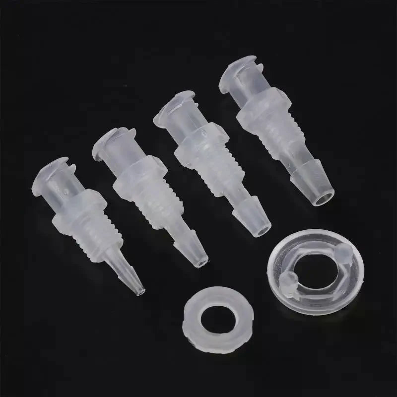 Luer Lock Adapter – PP Plastic Straight Through Air Valve Fitting Pipe Fitting Adapter Axl
