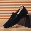 YBQJOO Men's Slip-On Casual Driving Shoes | Low Cut Loafers Men's Slip-On Shoes Axl black 40