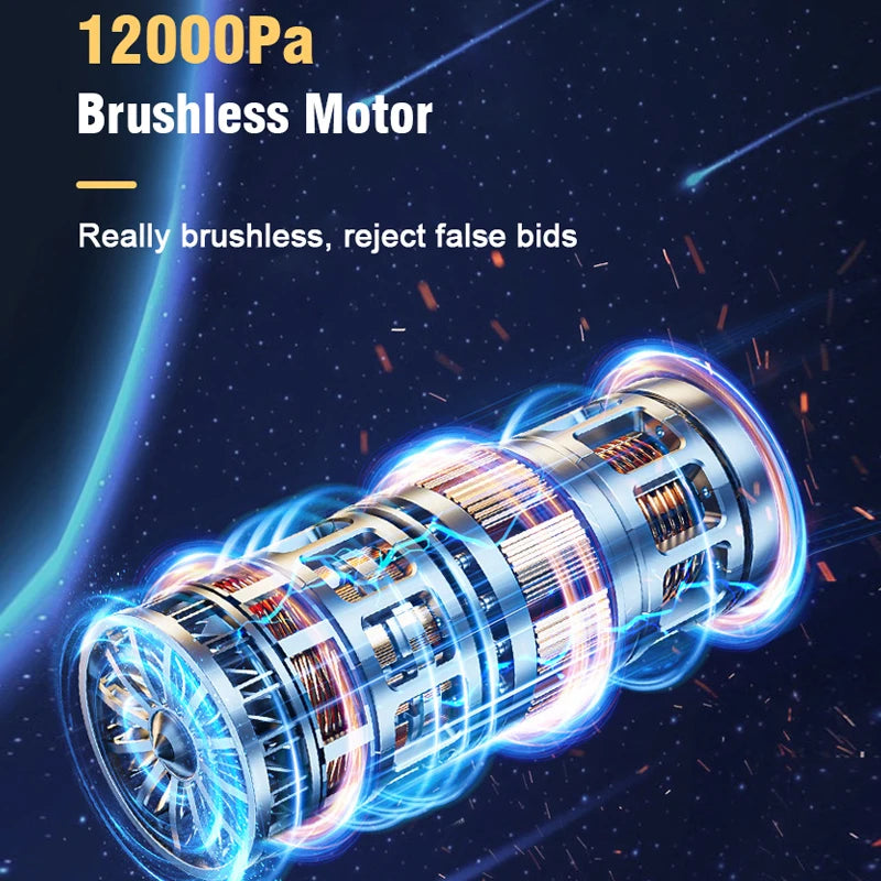 BALASHOV Cordless Handheld Vacuum – 12000Pa Car & Home Cleaner Handheld Vacuum Cleaner Axl