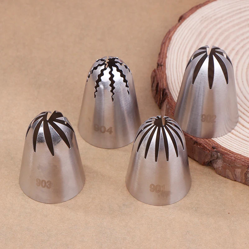 Stainless Steel Star Piping Nozzles 901–904 | Cake Icing Tips Cake Piping Nozzles Axl
