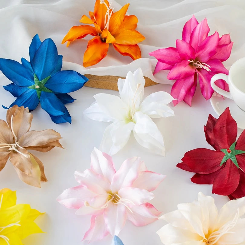 Silk Lily Artificial Flowers 20/40 Pcs – Wedding & Home Décor Artificial Silk Flowers Axl