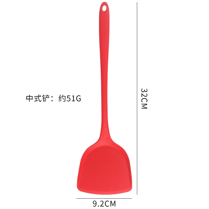8-Piece Black Silicone Kitchen Utensil Set – Spoons & Spatulas Silicone Utensil Set Axl
