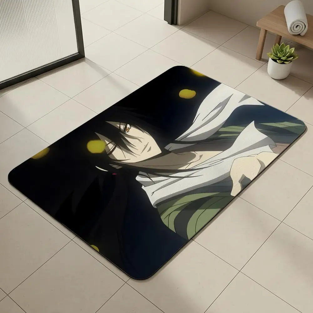 Nurarihyon no Mago Anime Diatomite Bath Mat – Quick Dry Anime Bath Mat Axl White4 50x80cm