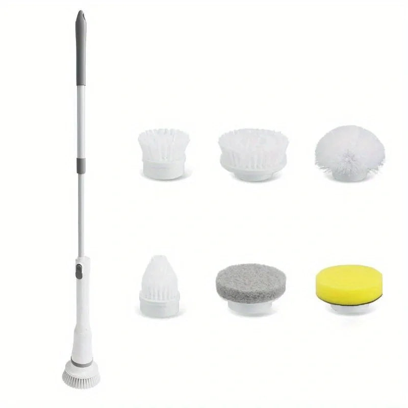 BALASHOV Electric Spin Scrubber – Cordless Cleaning Brush Kit Electric Spin Scrubber Axl WHITE