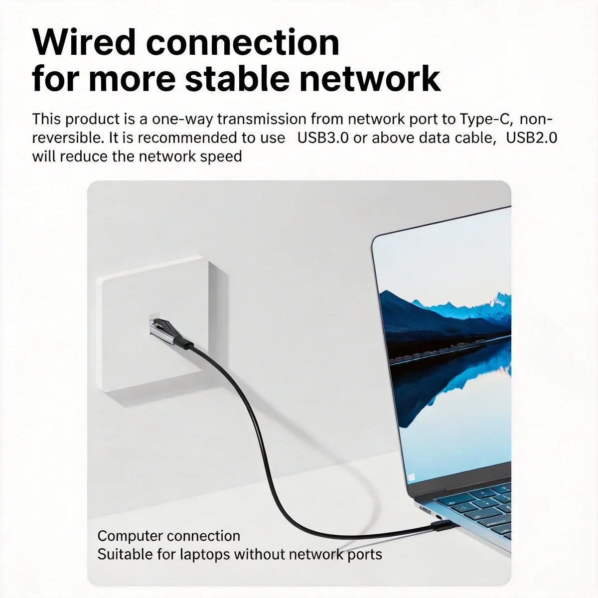 USB-C to Ethernet Adapter 1Gbps Gigabit RJ45 Network Converter Network Adapter Axl