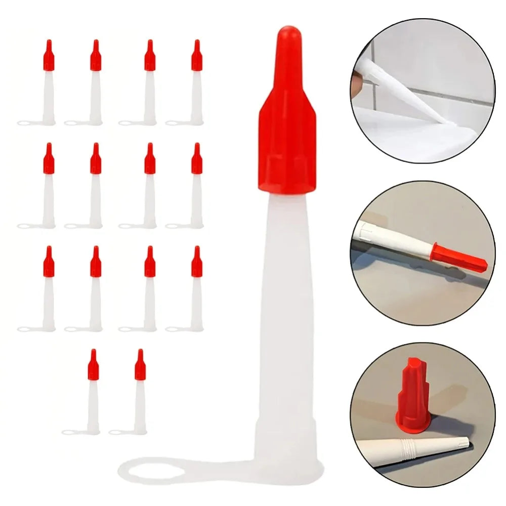 Silicone Caulking Nozzle Caps – Universal Re-Sealable Tips Caulking Nozzle Caps Axl